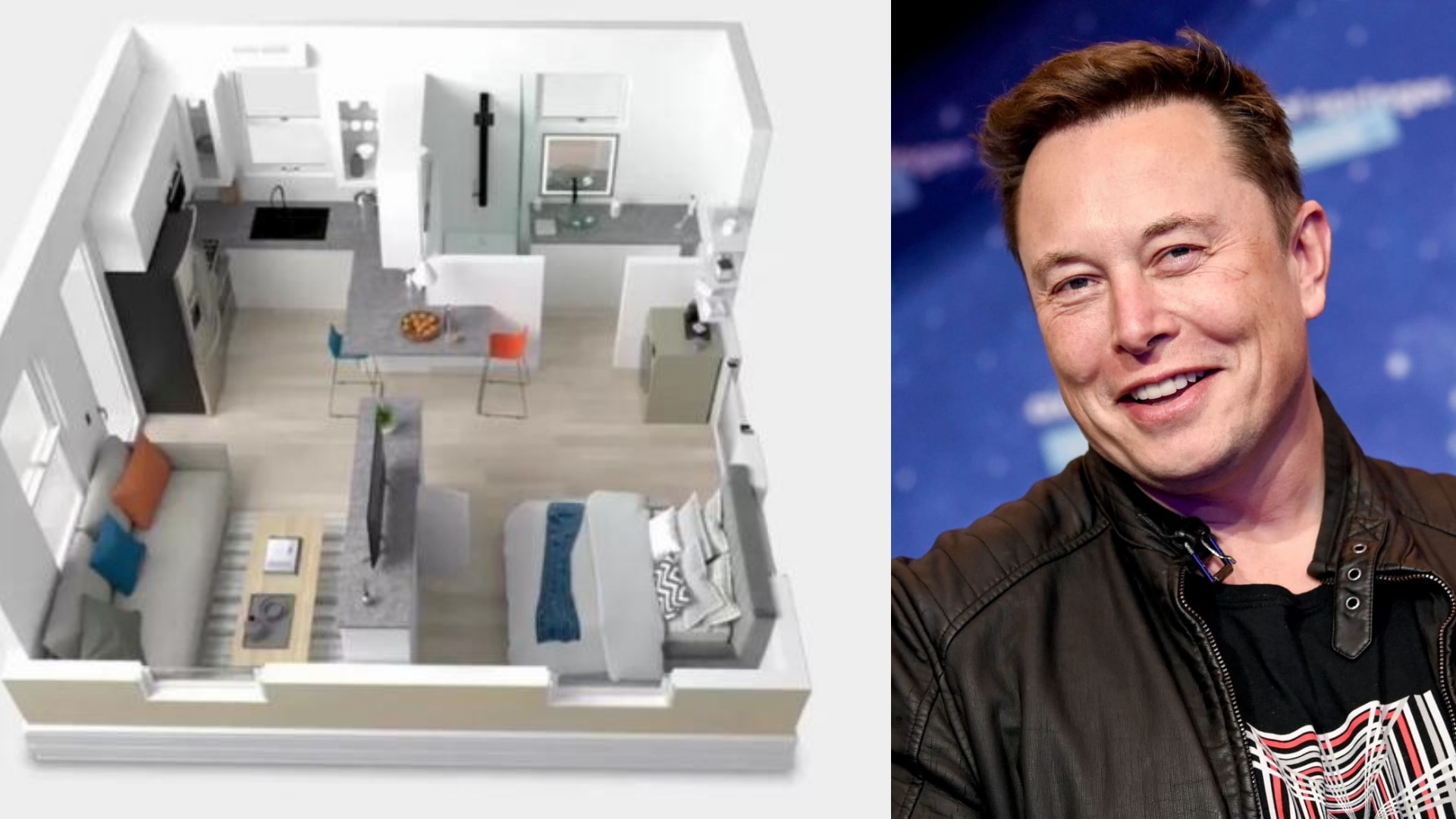 Mobilný dom na bývanie. Miliardár Musk býva v mobilnom domčeku!