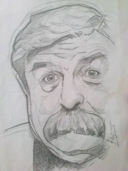 Boris Liozin, kresba ceruzkou